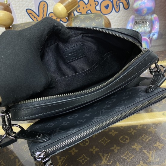 replica l**is V*t*n monogram eclipse trio messenger m69443