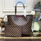 Louis Vuitton Damier Ebene Neverfull MM N40599