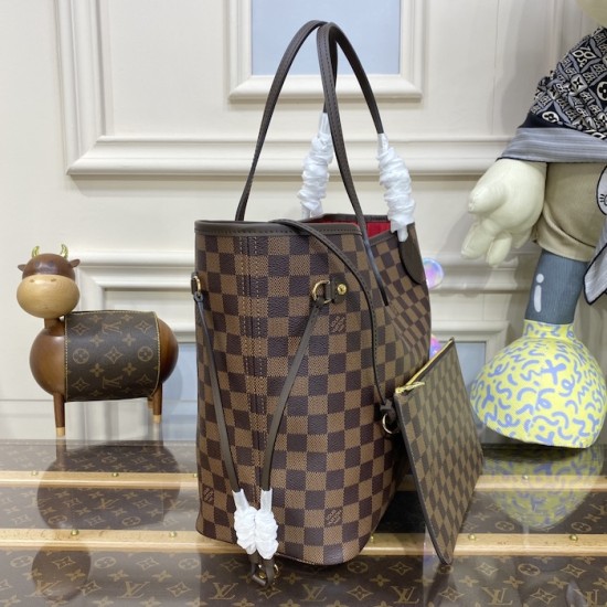 Louis Vuitton Damier Ebene Neverfull MM N40599