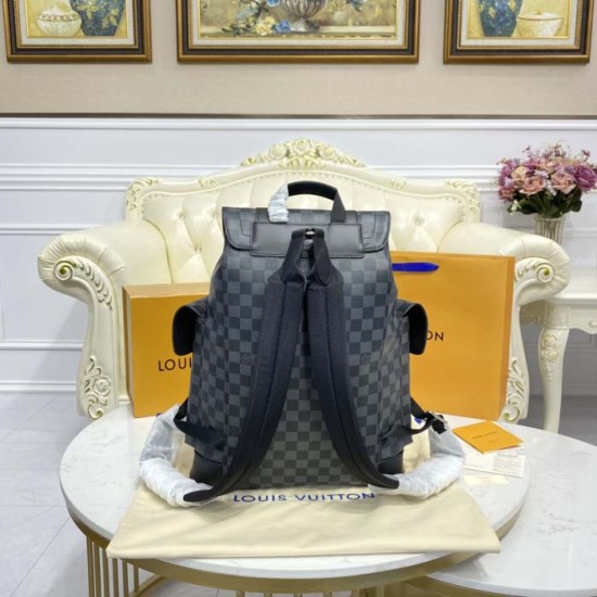 Replica Louis Vuitton Damier Graphite hristopher MM N41379