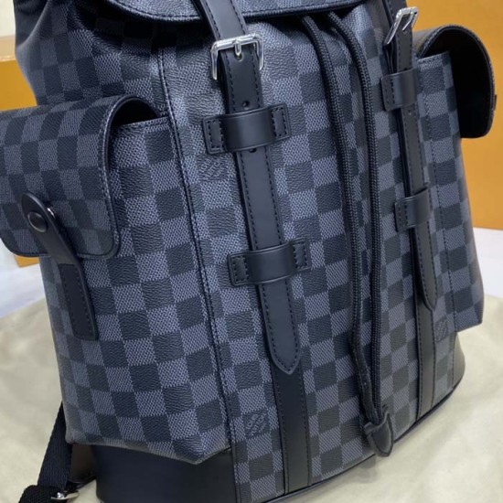 Replica Louis Vuitton Damier Graphite hristopher MM N41379