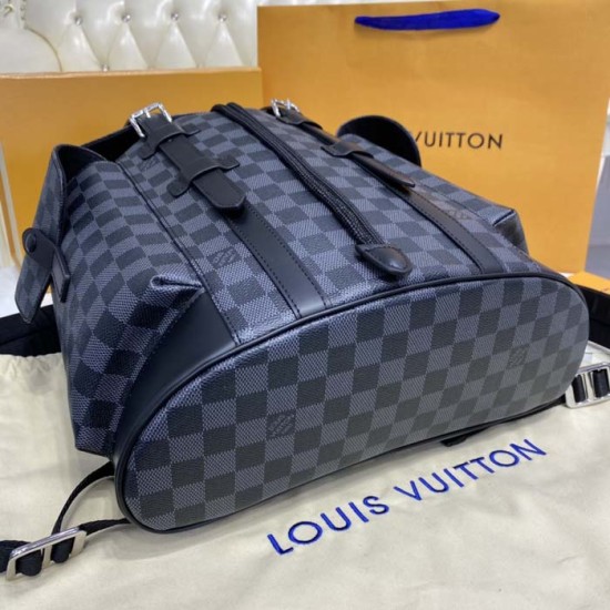 Replica Louis Vuitton Damier Graphite hristopher MM N41379