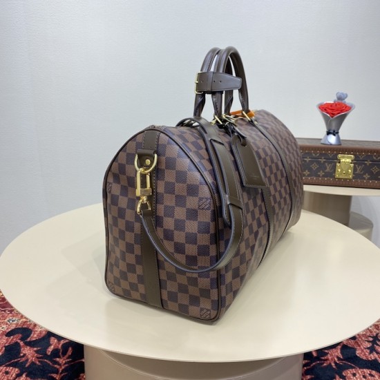 Replica Louis Vuitton Damier Ebene Keepall Bandoulière 45 N41428