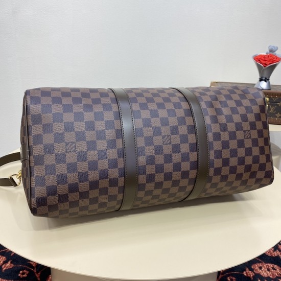 Replica Louis Vuitton Damier Ebene Keepall Bandoulière 45 N41428