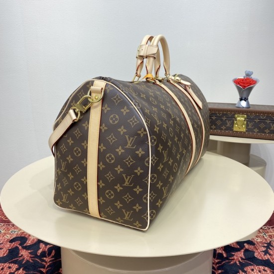 replica l**is V*t*n monogram canvas keepall bandoulière 55 m41414