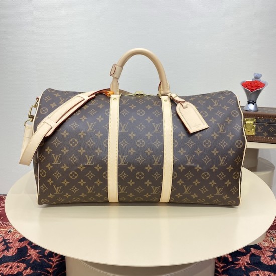 replica l**is V*t*n monogram canvas keepall bandoulière 50 m41416