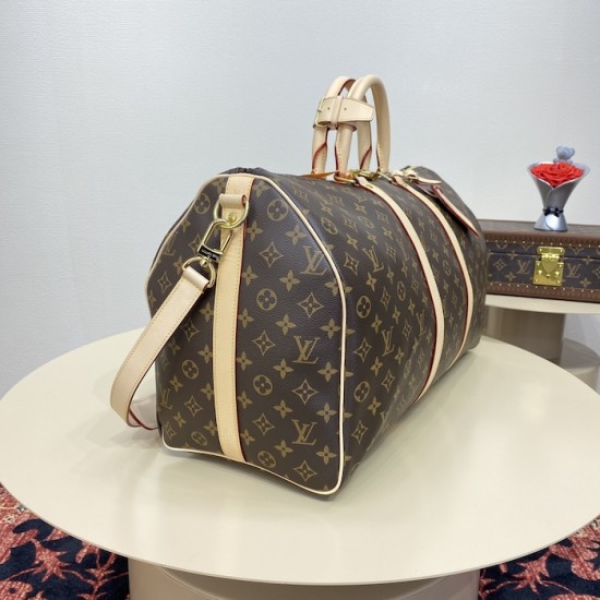 replica l**is V*t*n monogram canvas keepall bandoulière 50 m41416