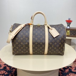 Replica Louis Vuitton Monogram Canvas Keepall Bandoulière 45 M41418