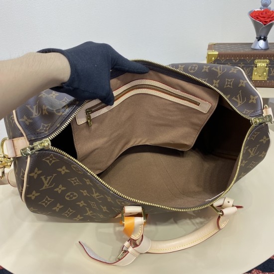 Replica Louis Vuitton Monogram Canvas Keepall Bandoulière 45 M41418