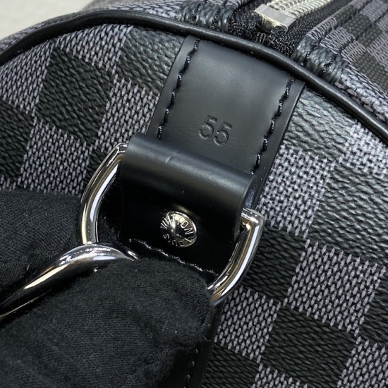 replica l**is V*t*n damier graphite keepall bandoulière 55 n41413