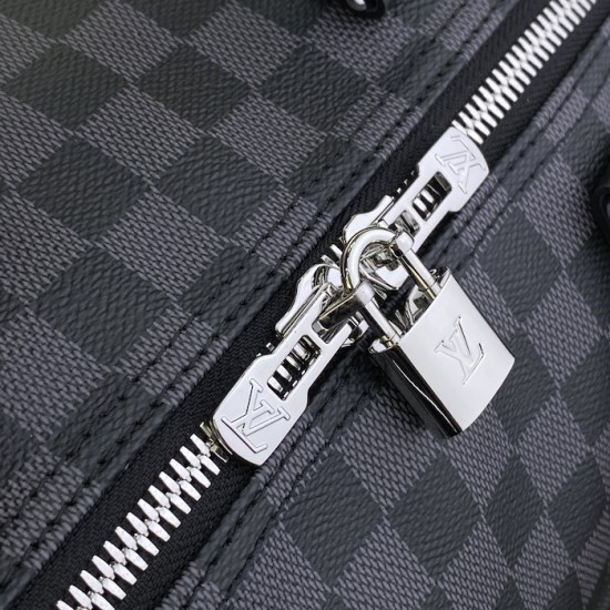 replica l**is V*t*n damier graphite keepall bandoulière 55 n41413