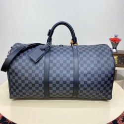 Replica Louis Vuitton Damier Graphite Keepall Bandoulière 50 N41415