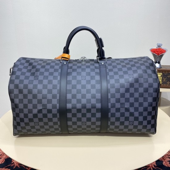 replica l**is V*t*n damier graphite keepall bandoulière 50 n41415