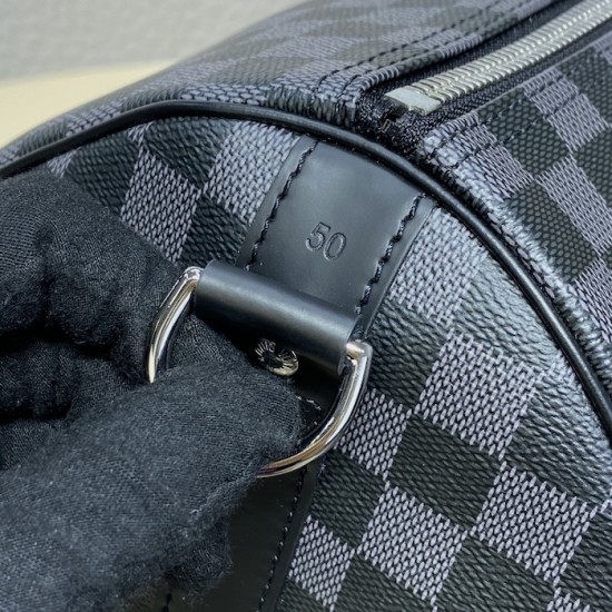 Replica Louis Vuitton Damier Graphite Keepall Bandoulière 50 N41415