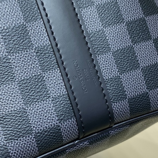 replica l**is V*t*n damier graphite keepall bandoulière 50 n41415