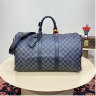 Replica Louis Vuitton Damier Graphite Keepall Bandoulière 45 N41418