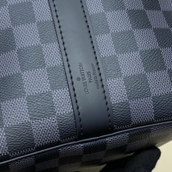 replica l**is V*t*n damier graphite keepall bandoulière 45 n41418