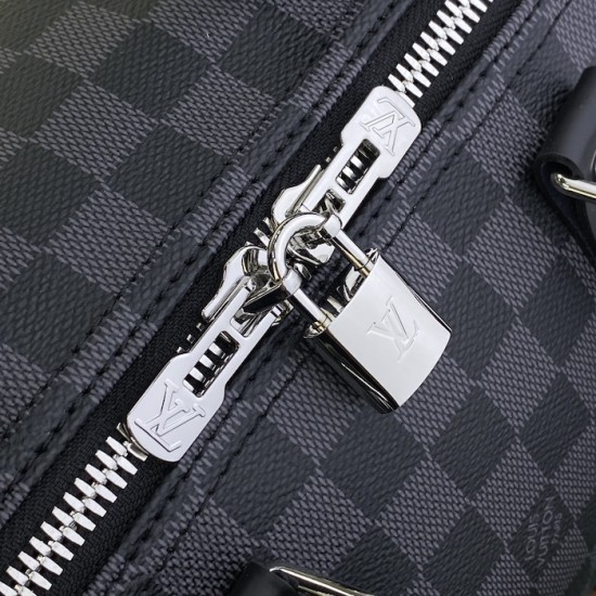 replica l**is V*t*n damier graphite keepall bandoulière 45 n41418