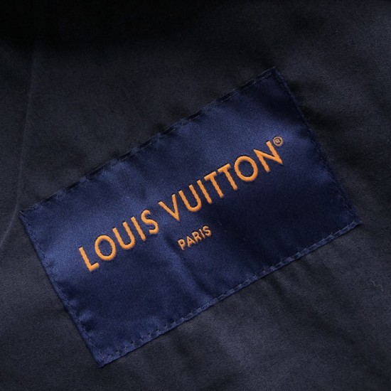 Louis Vuitton Embroidered Denim Workwear Jacket 1AFWXO