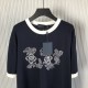 Louis Vuitton Graphic Intarsia Short-Sleeved Cotton Crewneck 1AFXR7