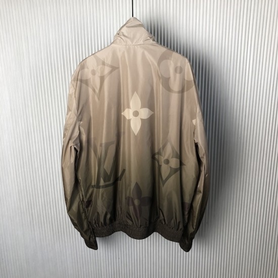 Louis Vuitton Monogram Printed Light Nylon Windbreaker 1AFYAQ