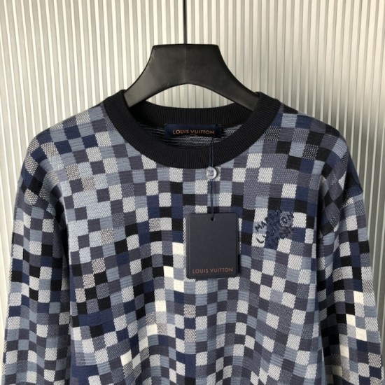 Louis Vuitton LV Lovers Damoflage Jacquard Pullover 1AGHTO