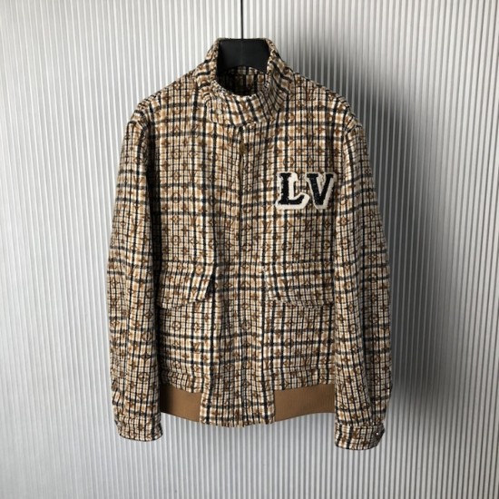 l**is V*t*n monogram wool harrington blouson 1agip7