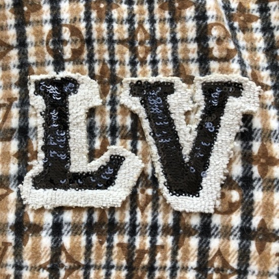 l**is V*t*n monogram wool harrington blouson 1agip7