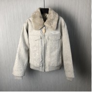 Louis Vuitton Wool Blouson With Shearling Collar 1AGIRY