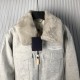 Louis Vuitton Wool Blouson With Shearling Collar 1AGIRY