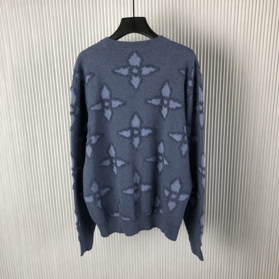 Louis Vuitton Textured Cotton Crewneck 1AGJRE