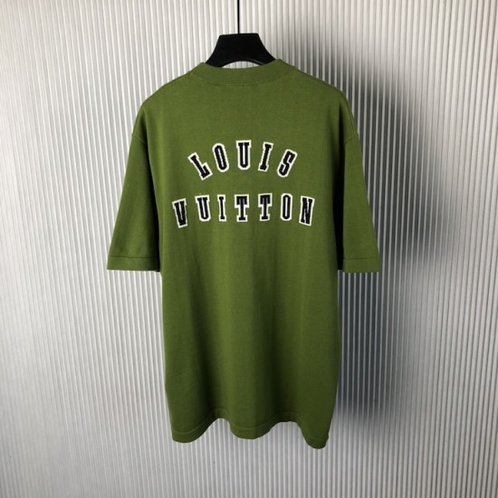 Louis Vuitton Short-Sleeved Cotton Crewneck 1AGJS6