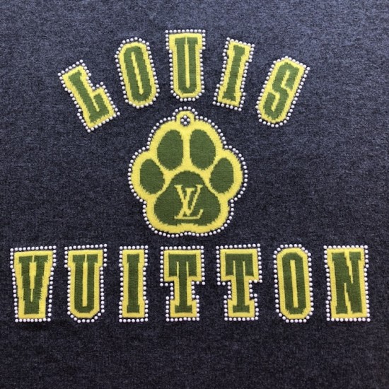 Louis Vuitton Embellished Short-Sleeved Cotton Crewneck 1AGJSB