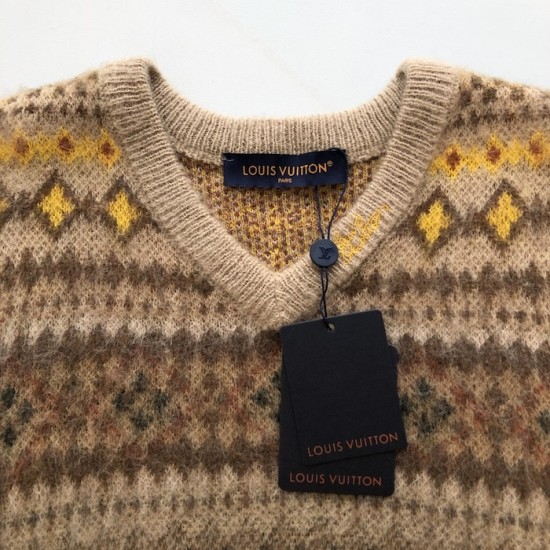 Louis Vuitton Mohair Blend Fair Isle Pullover 1AGJTK