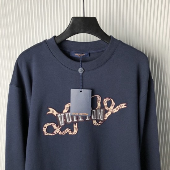 Louis Vuitton Embroidered Cotton Crewneck 1AGJXV