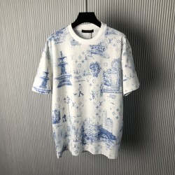 Louis Vuitton Printed Cotton Pique T-Shirt 1AGJYZ