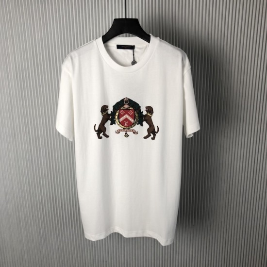 Louis Vuitton Embellished Cotton T-Shirt 1AGJZR