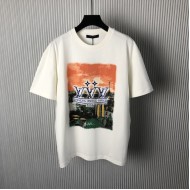 Louis Vuitton Embellished Graphic Cotton T-Shirt 1AHCKN