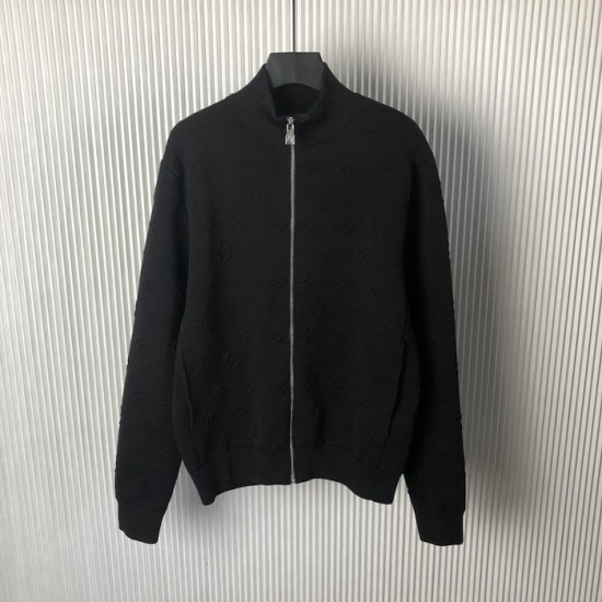 Louis Vuitton Embossed Monogram Jersey Tracksuit Top 1AHCLN