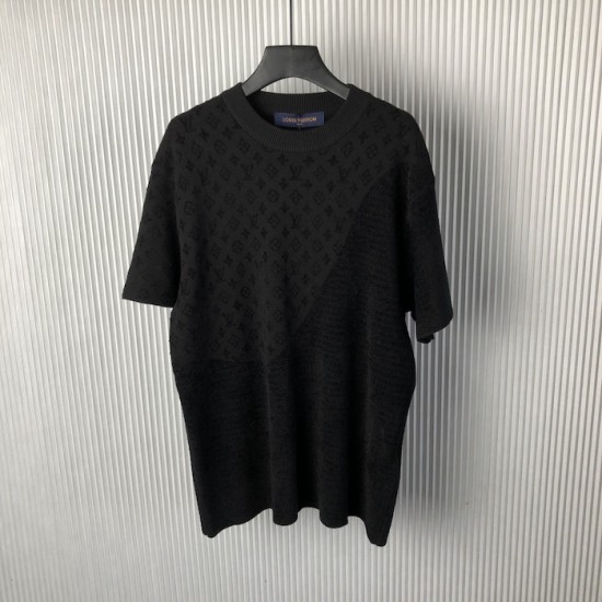 Louis Vuitton Graphic Jacquard Short-Sleeved Crewneck 1AHCMU