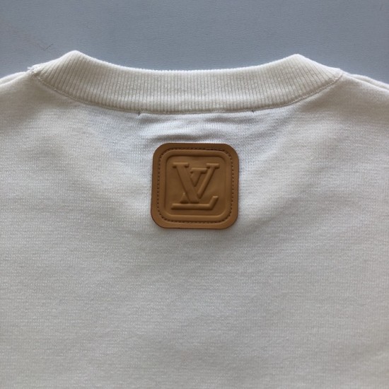 Louis Vuitton VVN Patch Short-Sleeved Cotton Crewneck 1AHCWB