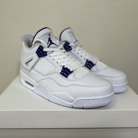 Air Jordan 4 White University Purple