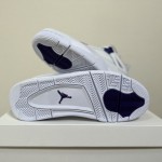 Air Jordan 4 White University Purple