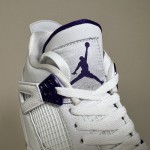 Air Jordan 4 White University Purple