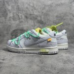 Of White x NIke SB Dunk Low White / Green