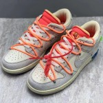 Of White x NIke SB Dunk Low White / Orange