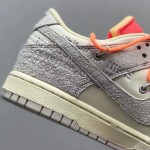 Of White x NIke SB Dunk Low White / Orange