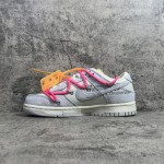 Of White x NIke SB Dunk Low White / Pink