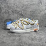 Of White x NIke SB Dunk Low White / Yellow