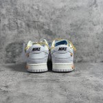 Of White x NIke SB Dunk Low White / Yellow